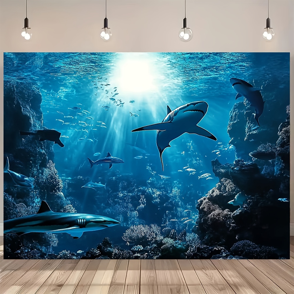 Aquarium Marine Blue - Великолепный настенный гобелен с изображением глубоководной