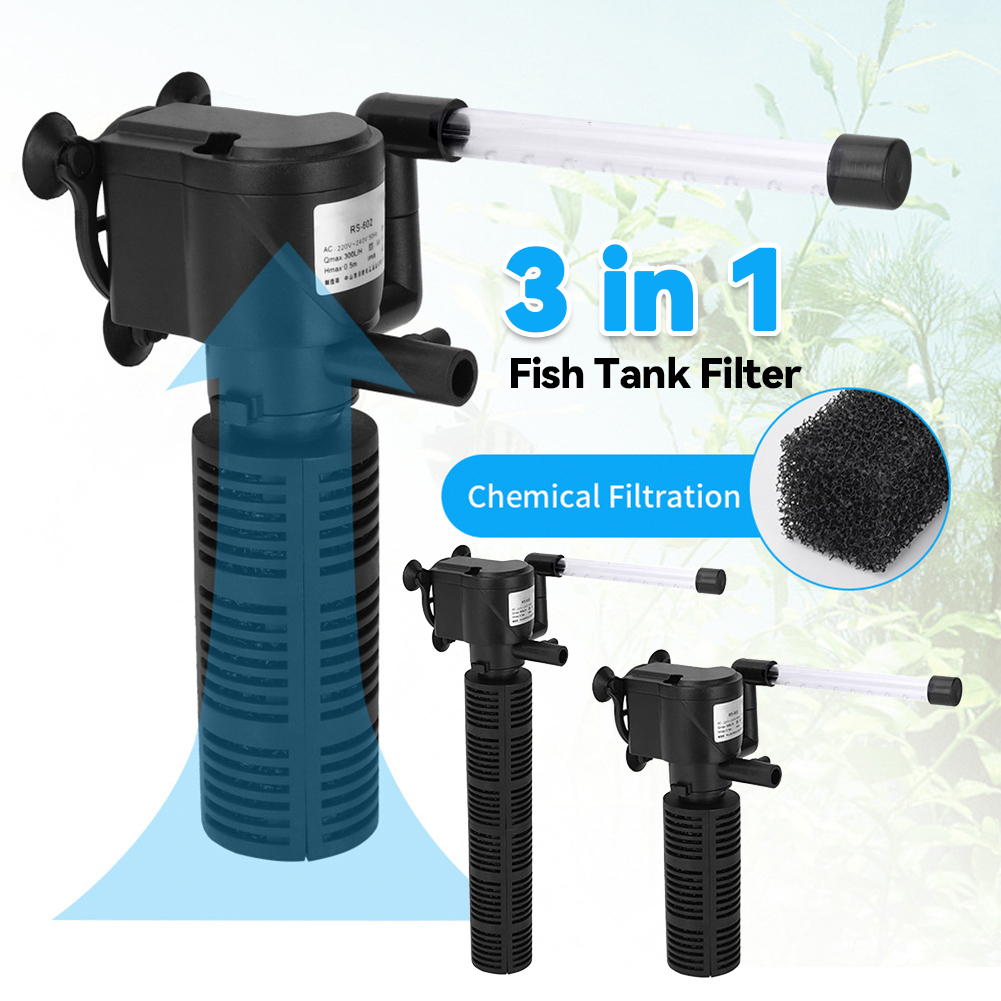 Marine Aquarium Uv Filter - Внутренний фильтр для аквариума 3-в-1: бесшумный