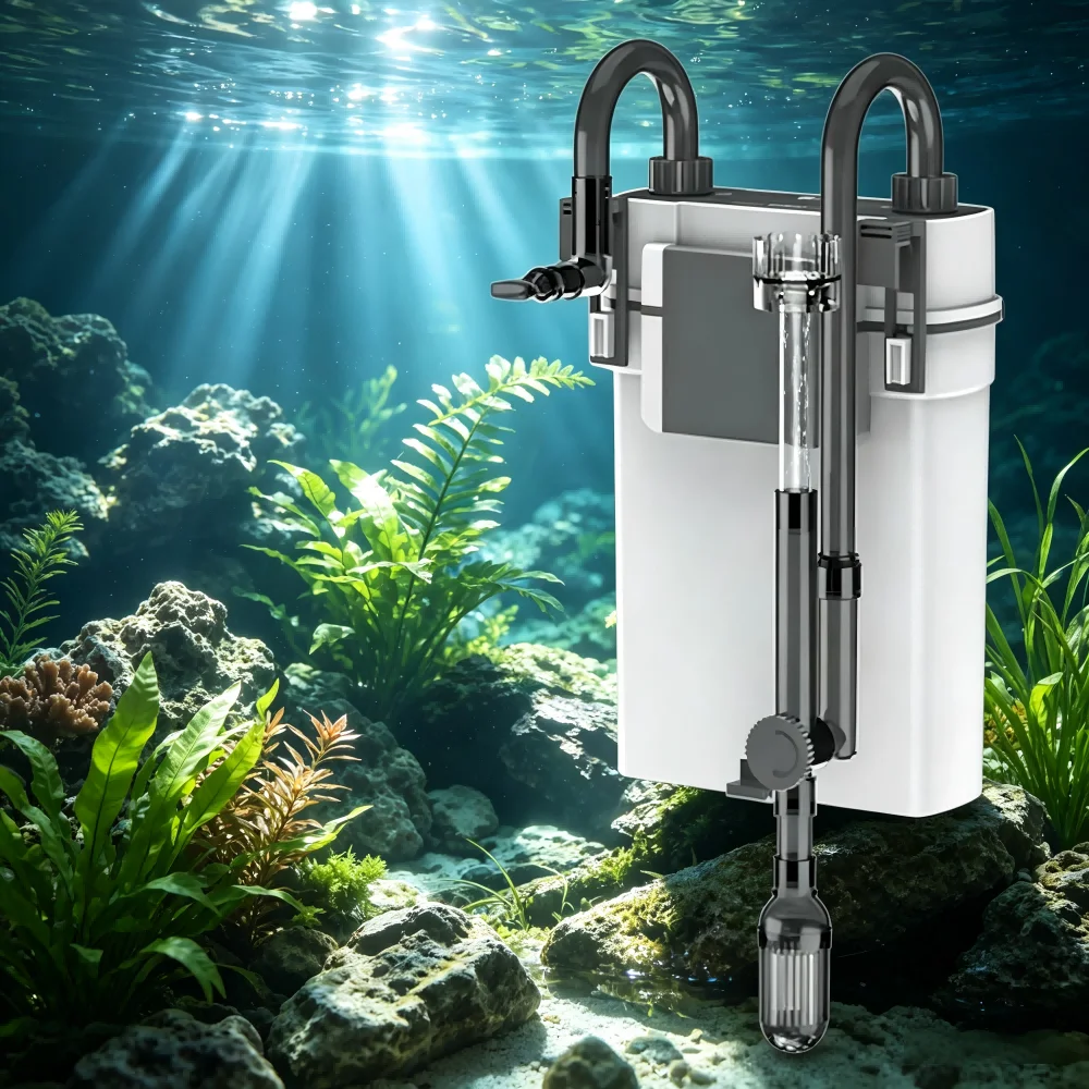 Marine Aquarium Overflow Box - Внешний фильтр для аквариума 5W/7W, настенный,