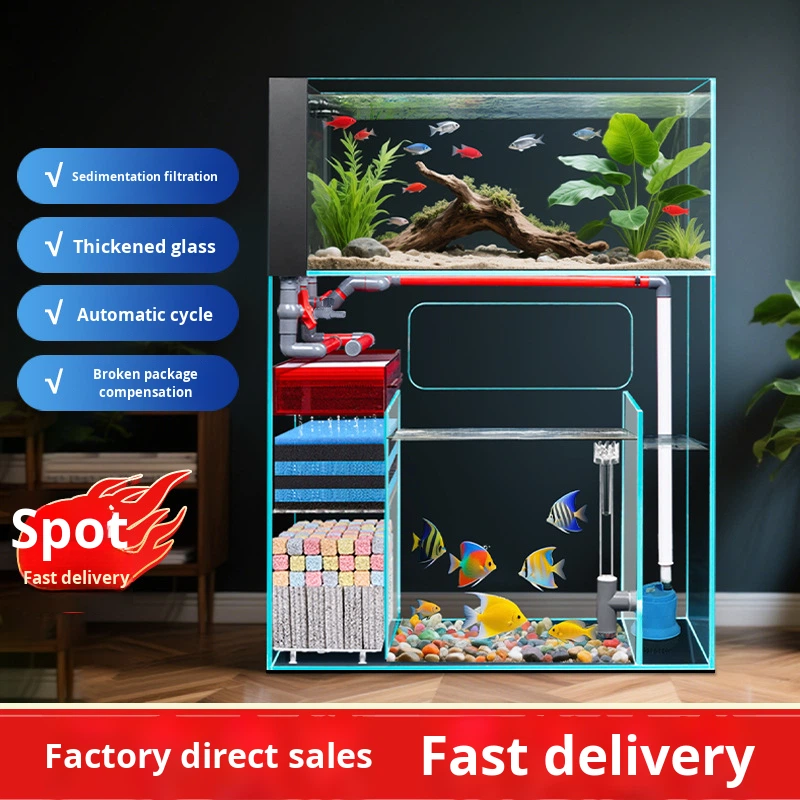 Двухслойный напольный аквариум – обзор и цена Marine Aquarium With Sump