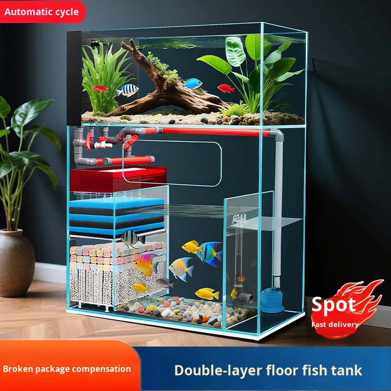 Двухслойный напольный аквариум – обзор и цена Marine Aquarium With Sump