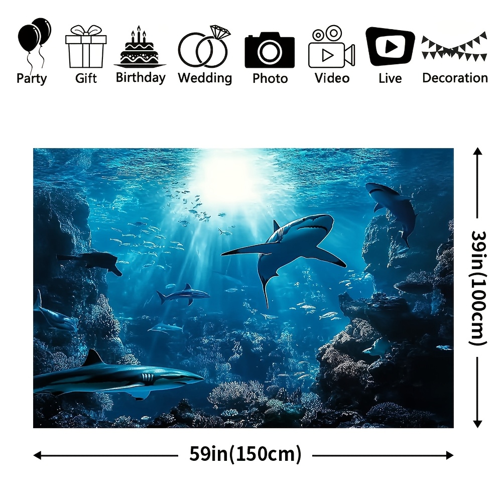 Великолепный настенный гобелен – обзор и цена Aquarium Marine Blue
