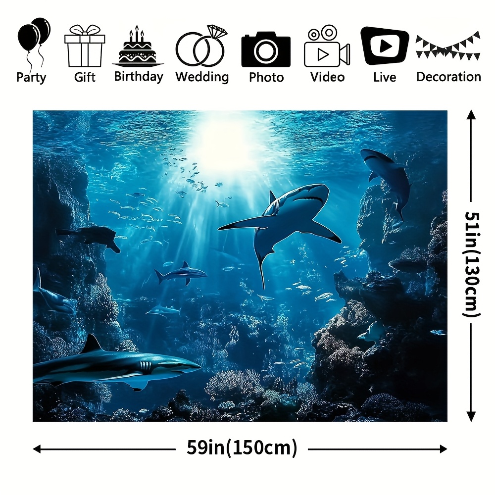 Великолепный настенный гобелен – обзор и цена Aquarium Marine Blue
