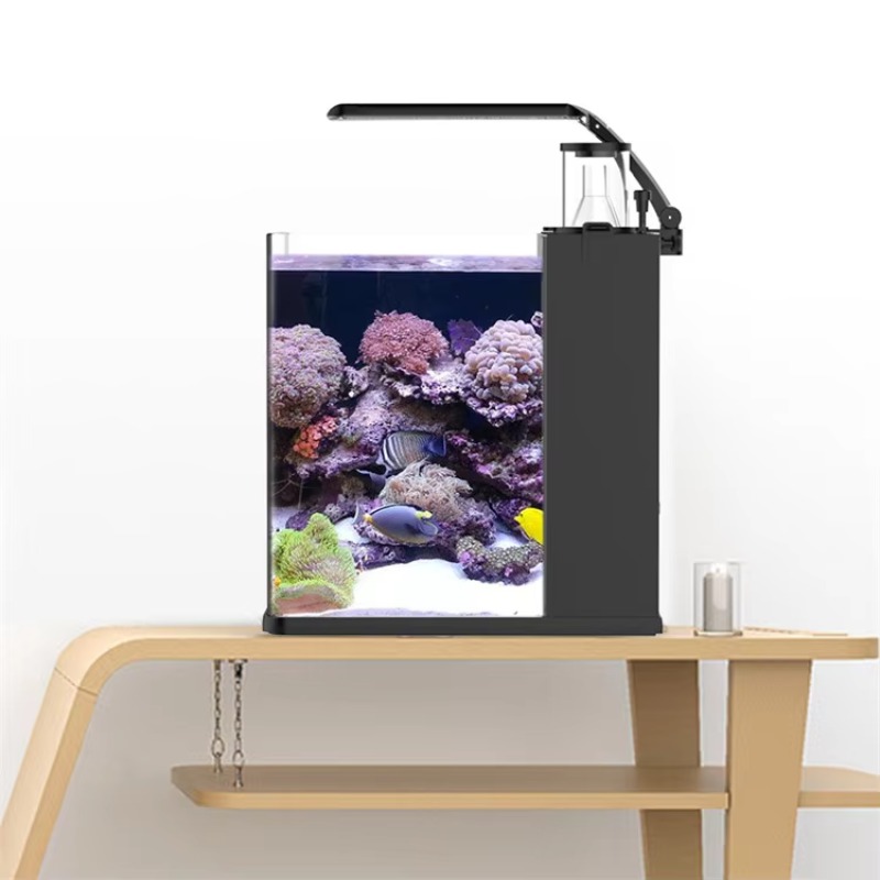 Настольный изогнутый аквариум  – обзор и цена Marine Aquarium With Sump